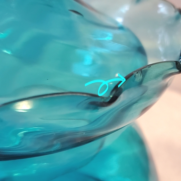 Vintage Epothecary Jar Empoli Style Turquoise - Picture 15 of 16